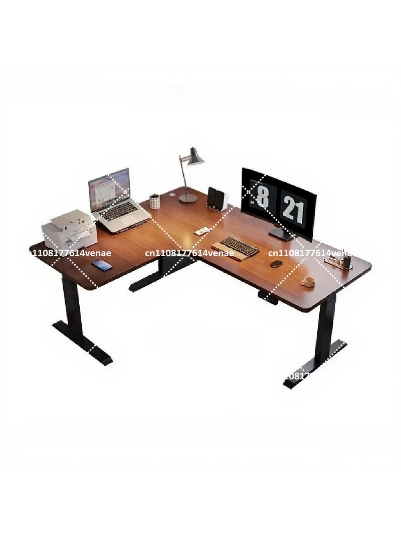 Home Office Work Table - Intelligent Electric Height Adjustable L-Shaped Corner