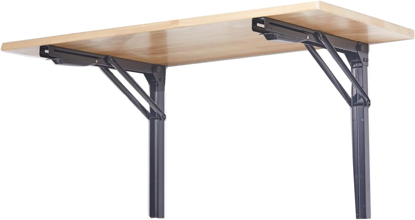 Home Office Work Table - Wall Mounted Folding Workbench Heavy Duty