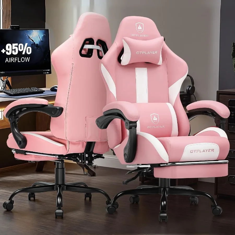 Gaming Chair with Foot Rest Po - огляд і ціна Ergonomic Office Chair