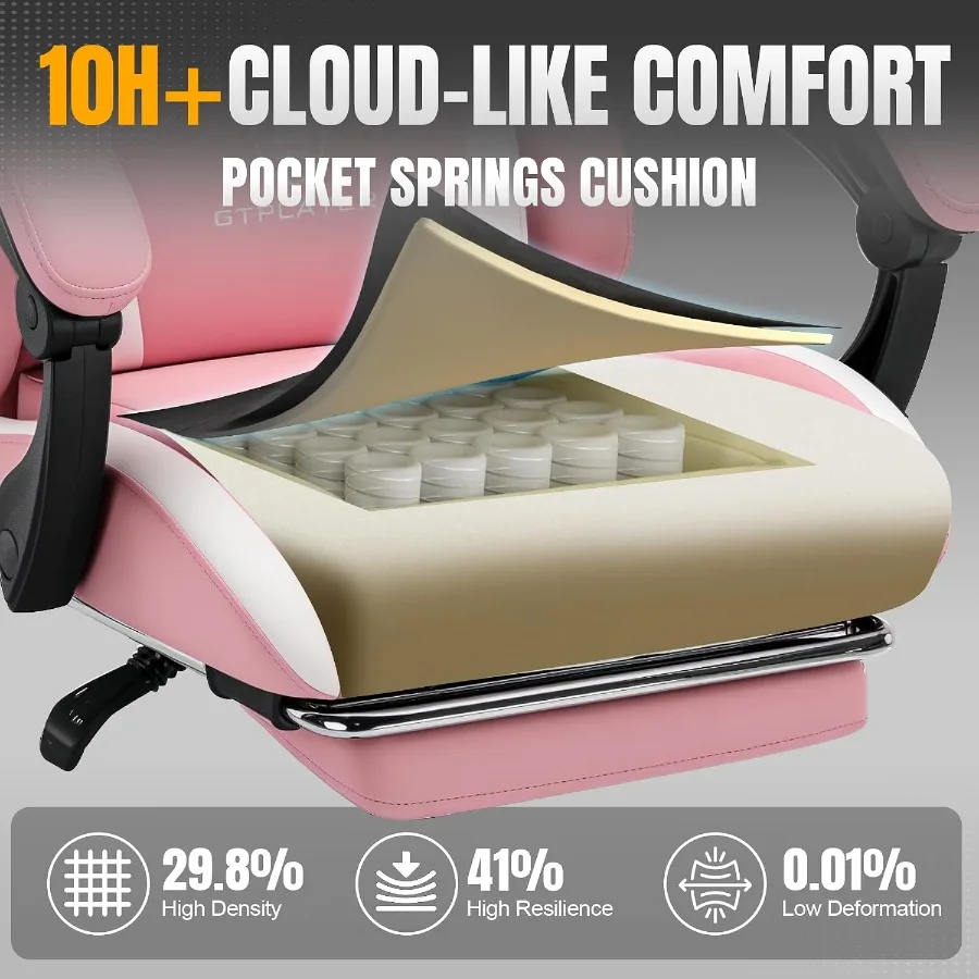 Gaming Chair with Foot Rest Po - огляд і ціна Ergonomic Office Chair