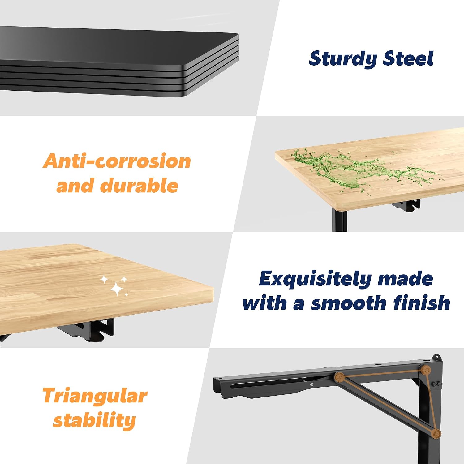 Wall Mounted Folding Workbench - огляд і ціна Home Office Work Table