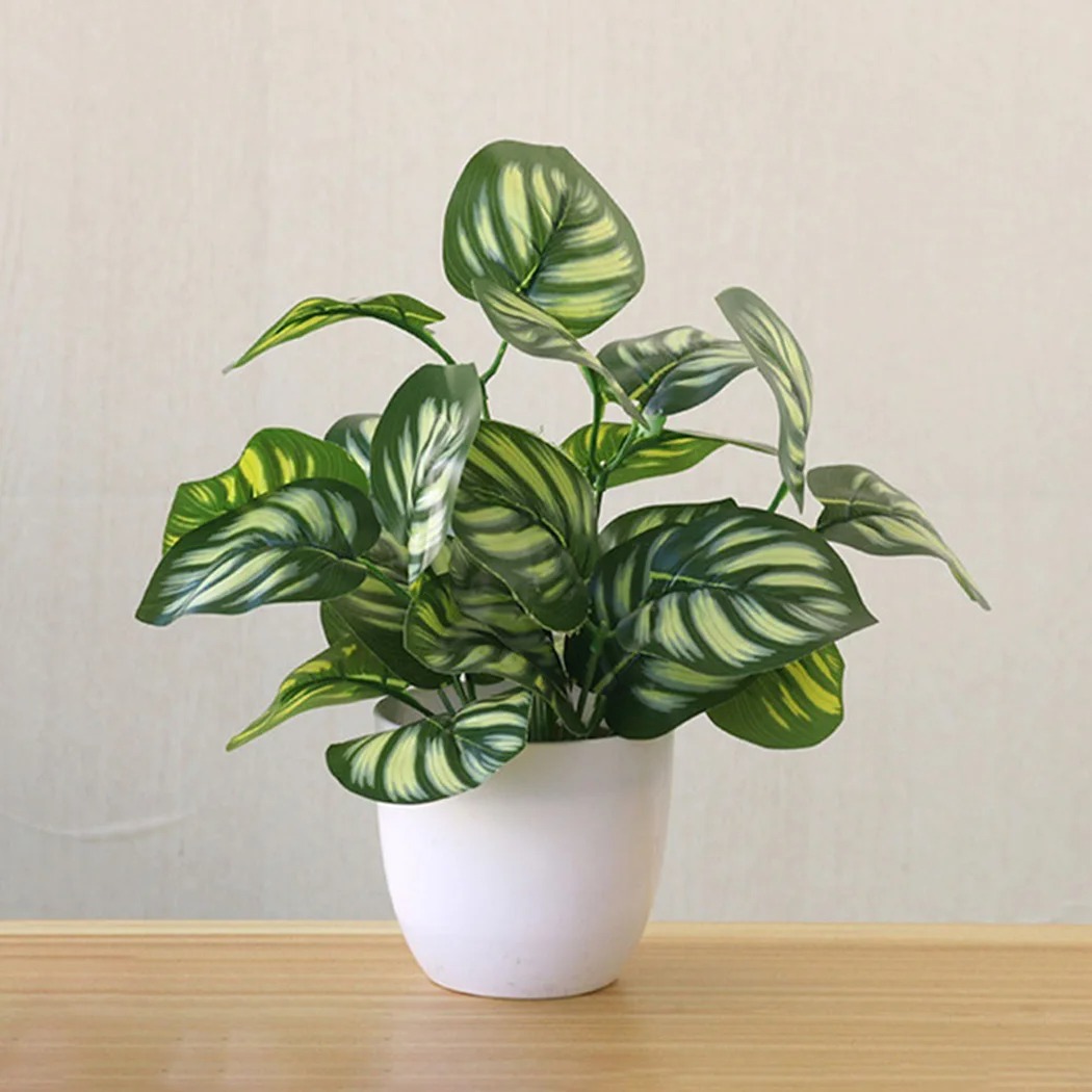 1PC Artificial Foliage Plant P - огляд і ціна Home Office Layout